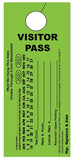 Temporary Hang Tags 3.667x8.5" - Vertical Visitor Pass