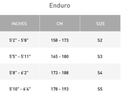 Specialized Enduro Comp Size Chart NZ