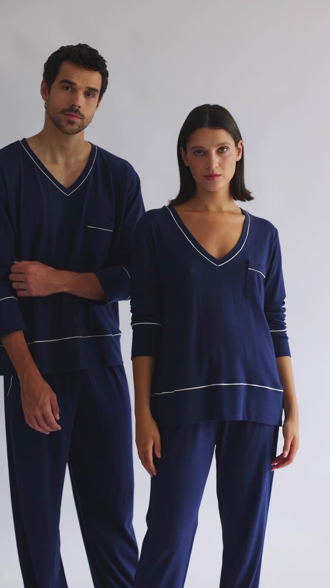 Pijama Mujer Azul Marino | Home