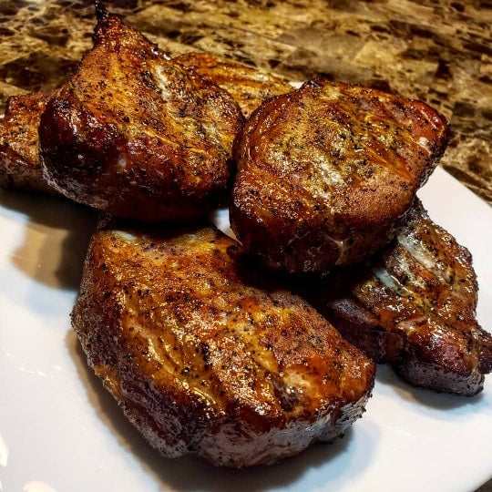 Josh H’s Smoked Southwest Texas Cherry Pork Chops Recipe