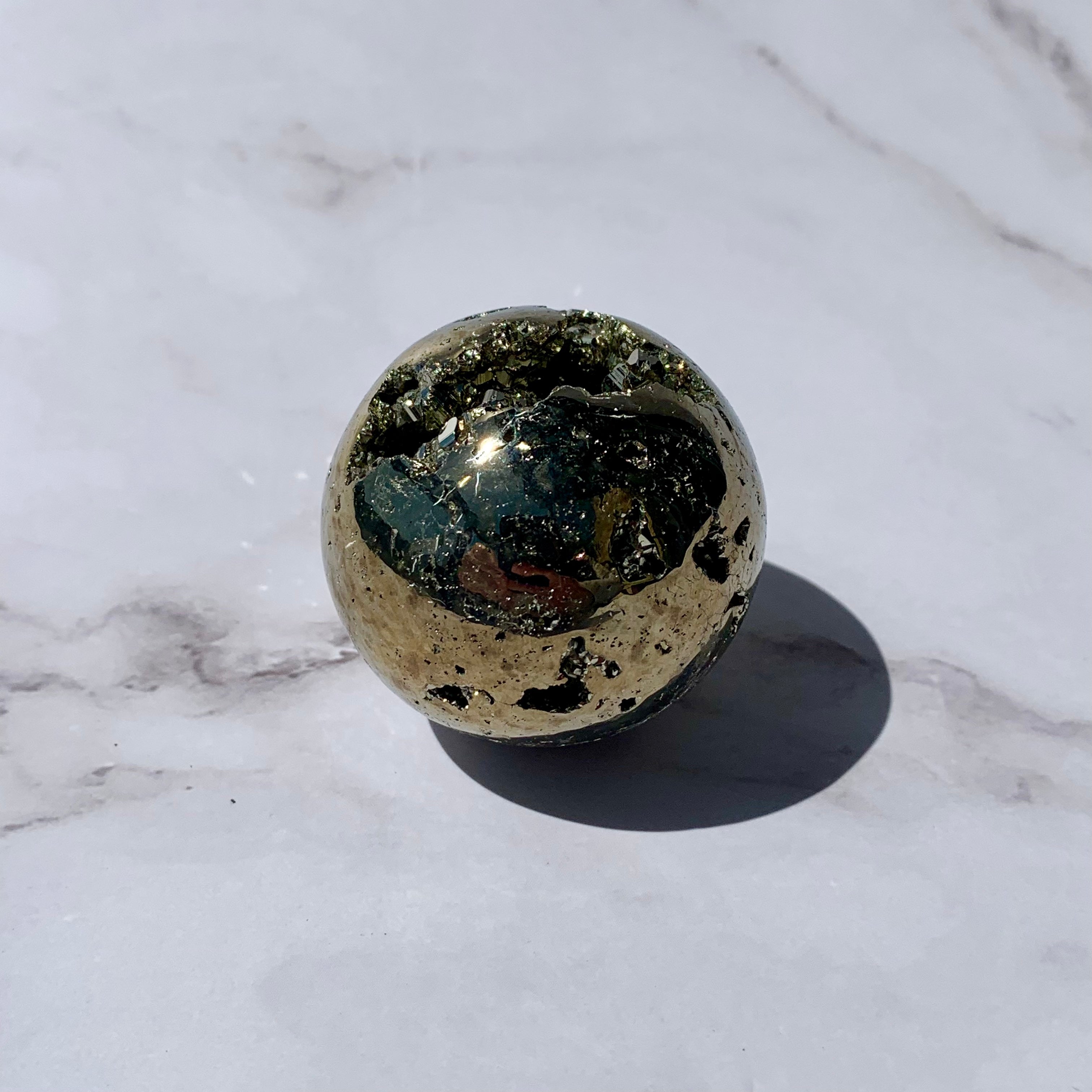 Image of Pyrite Crystal Sphere (small)