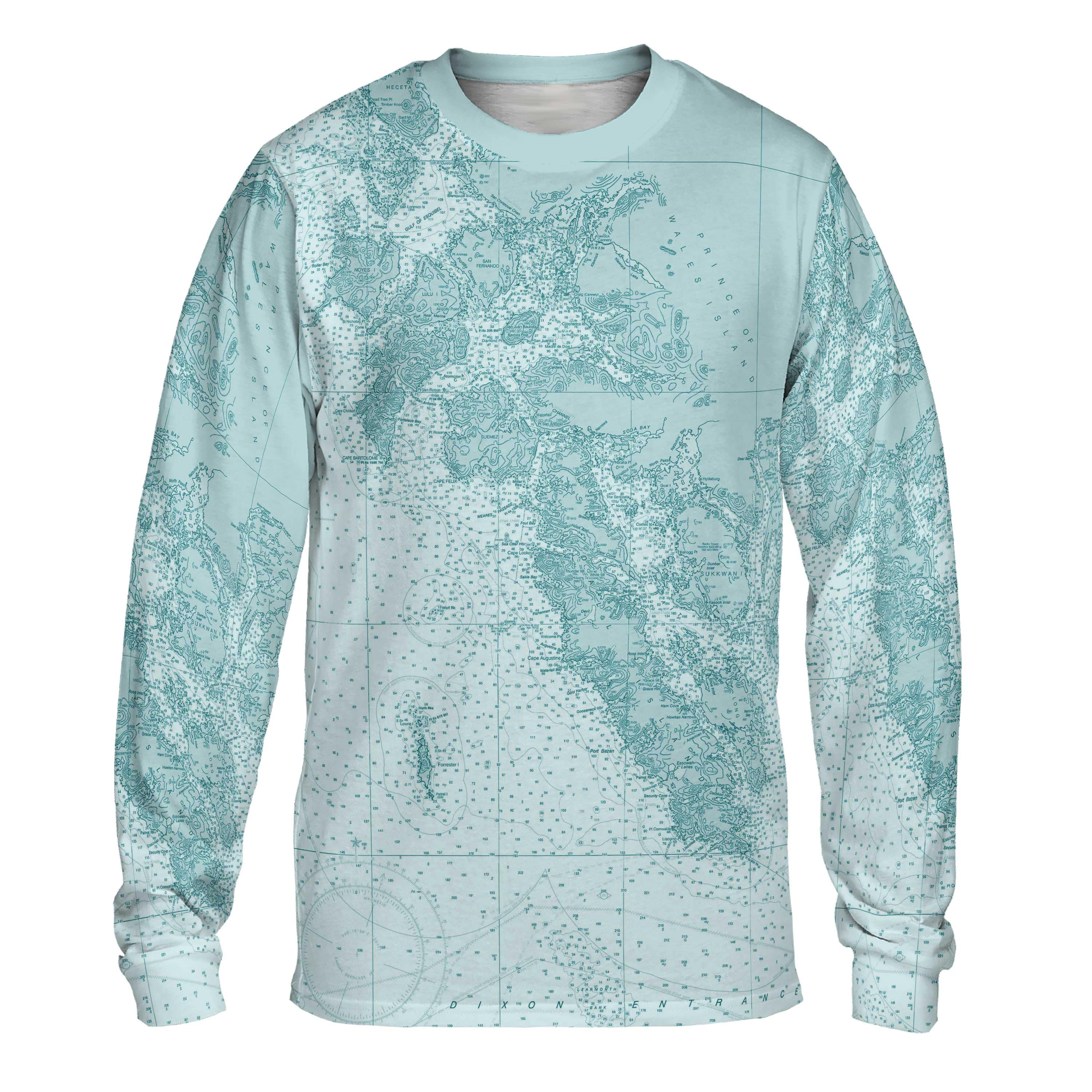 The Gulf of Esquibel to Dixon Entrance Long Sleeve Tee – Top Deck Gear