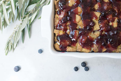Unsifted Blueberry French Toast Casserole