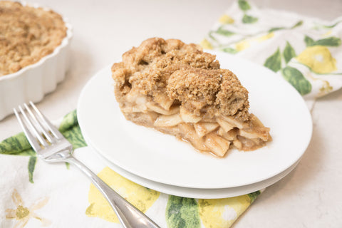 Whole Wheat Pie Crust with Apple Pie filling