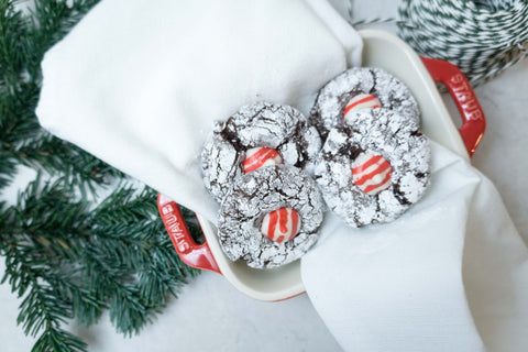 Peppermint Kiss Chocolate Crinkle