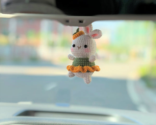 Car Mirror Hanging Accessories- Fluffy Penguin/Avocado & Daisy