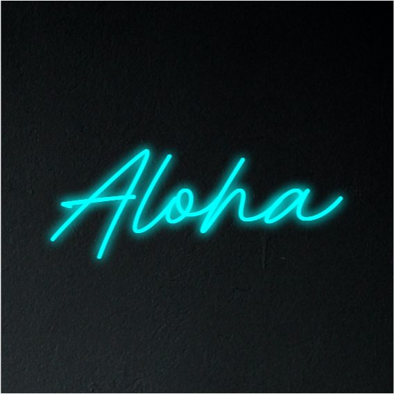 aloha neon light