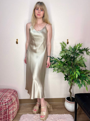 Champagne Silk Dress