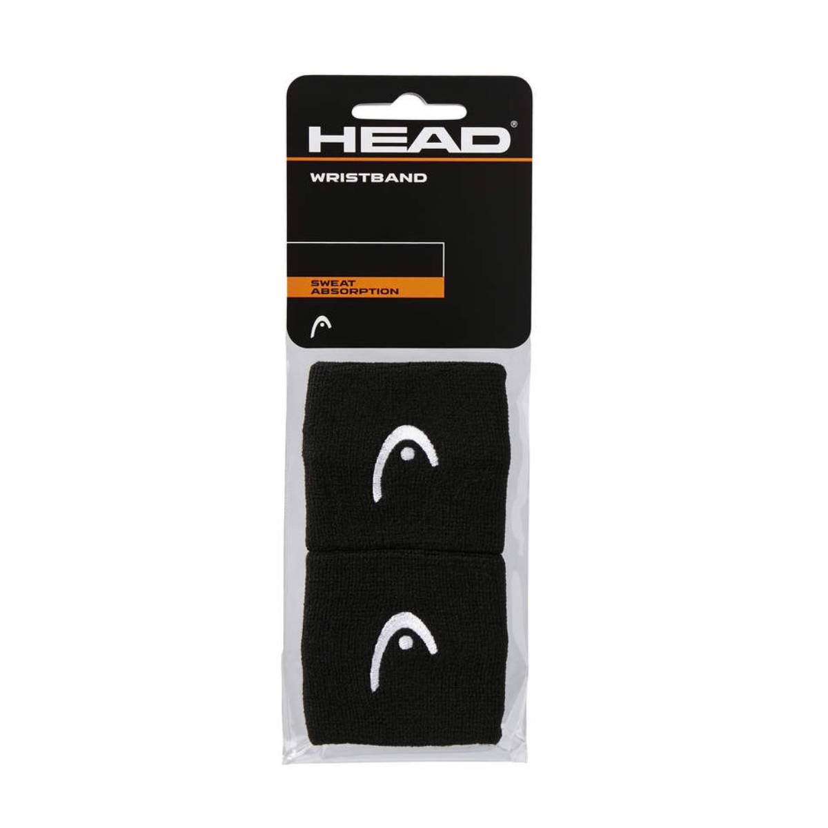 HEAD Svedbånd 2.5&quot; Sort 2 pak