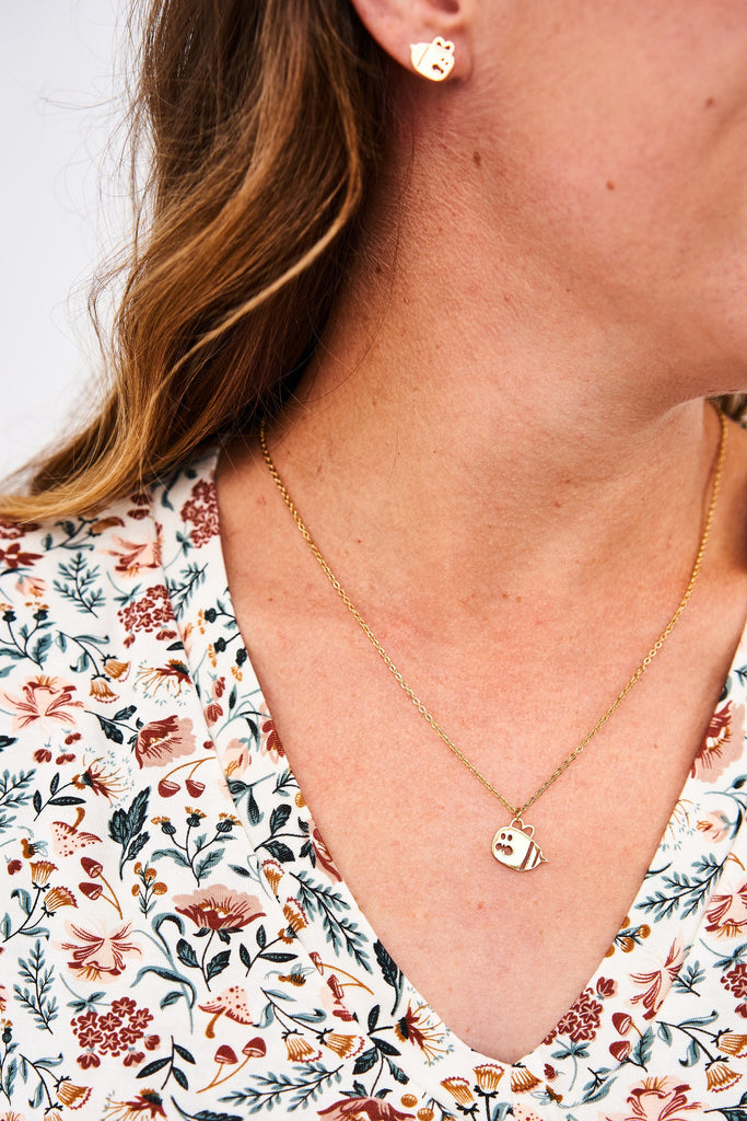 Latched Mama Boo-Bee Necklace