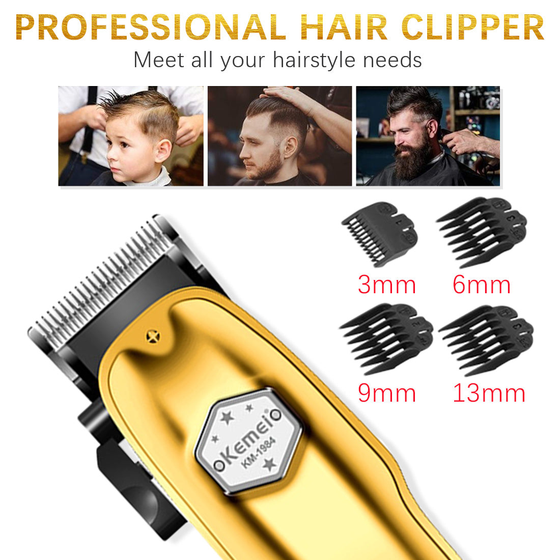 kemei professional hair trimmer