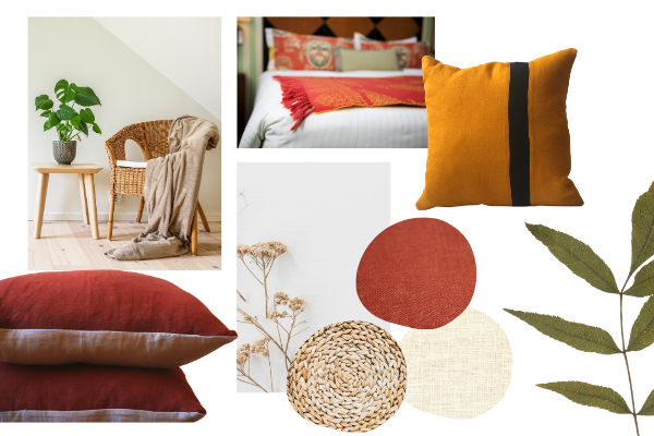 Sustainable homeware trends 2021 - earth tones, colour, natural fibres