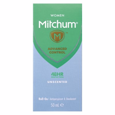 MITCHUM ROLL ON UNSCENTED 50ML
