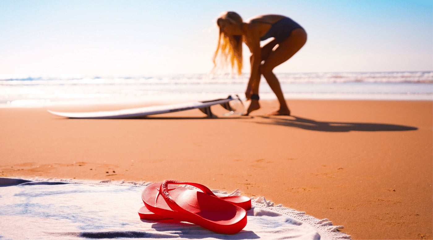 archies arch support flip flops