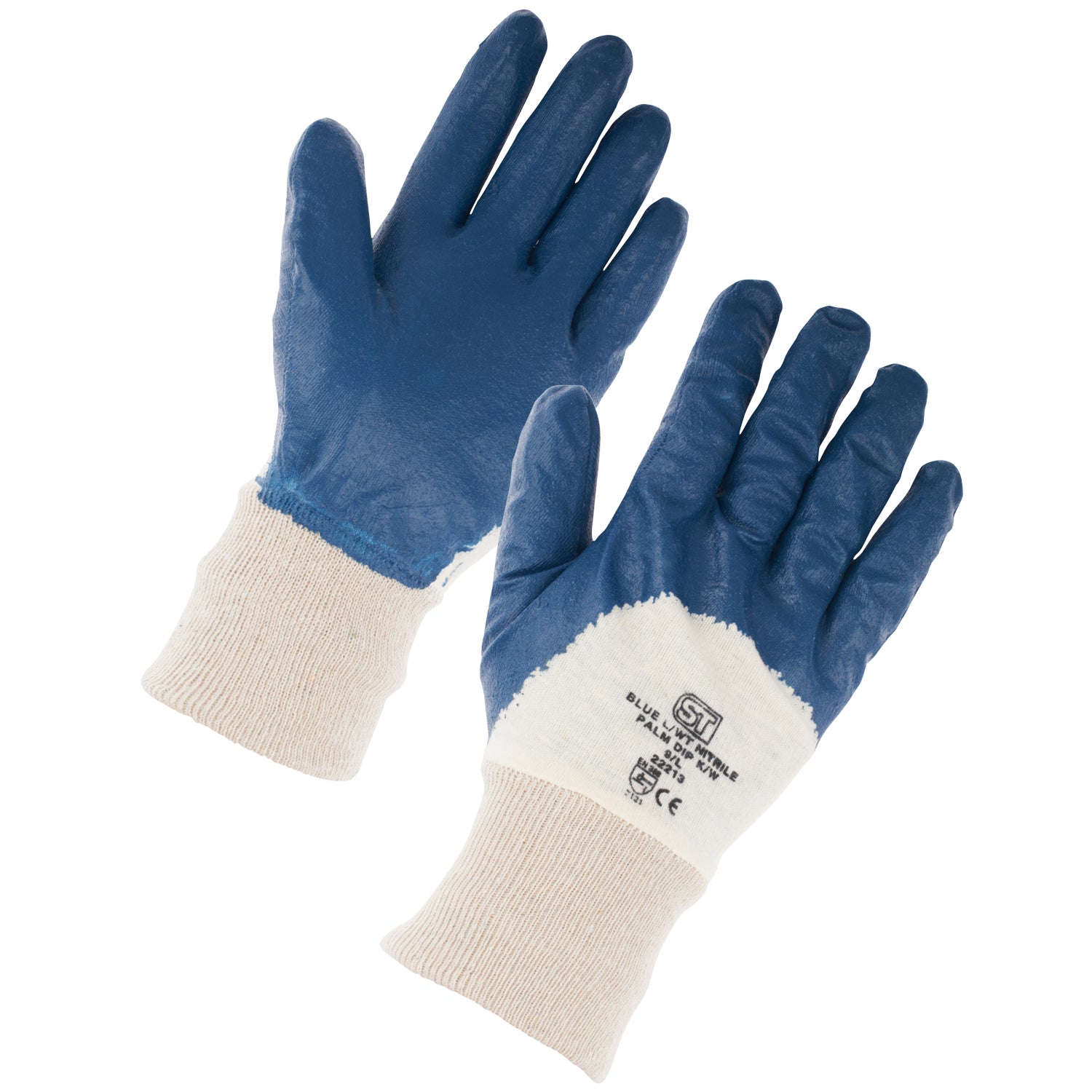 Nitrile Lightweight Palm Dip Knit Wrist – PPE Supplies Direct