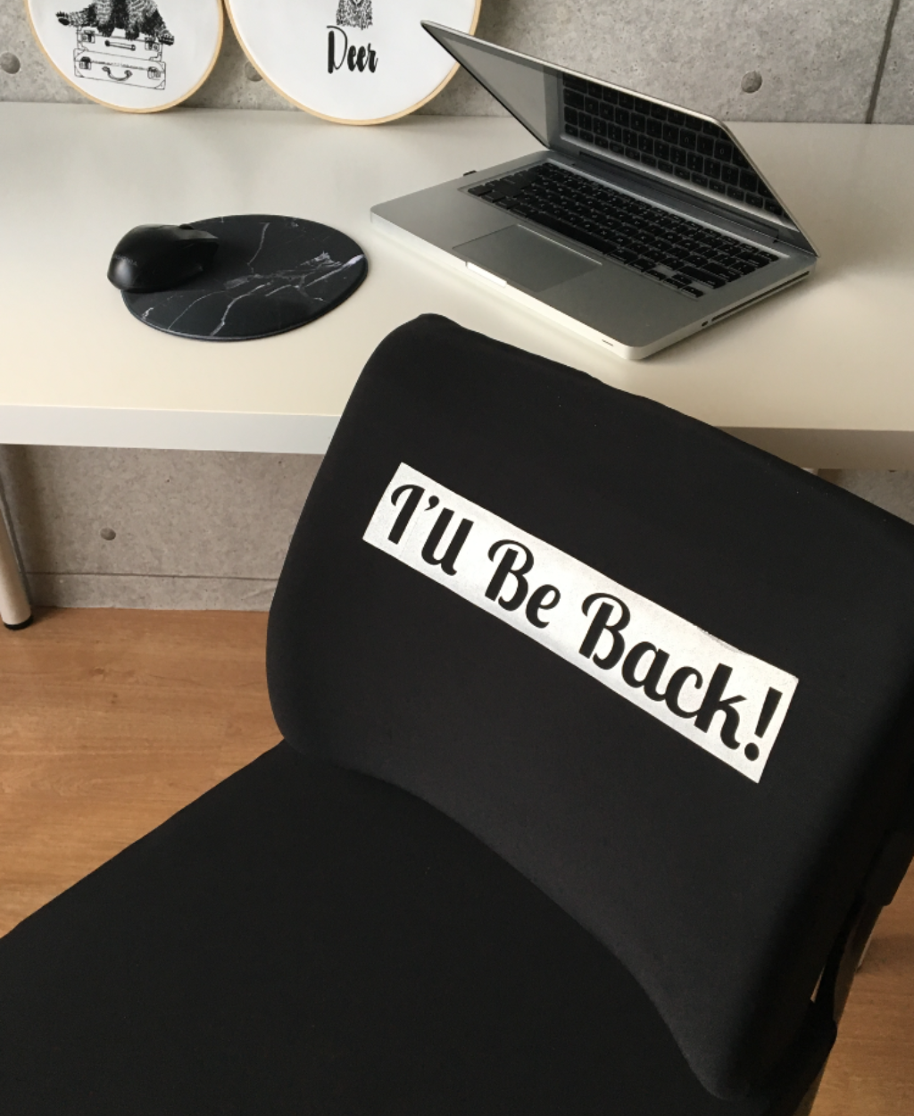 Officekup Bel Yastığı Sırtlık Ofis Koltuk Yastığı GÜMÜŞ BE BACK