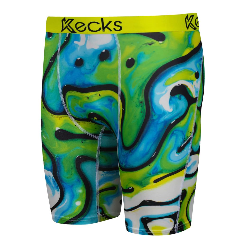 Kecks Blue Flannel Print Boxer Shorts Underwear Boxer Shorts