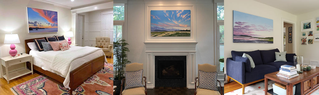 Landscape art in homes