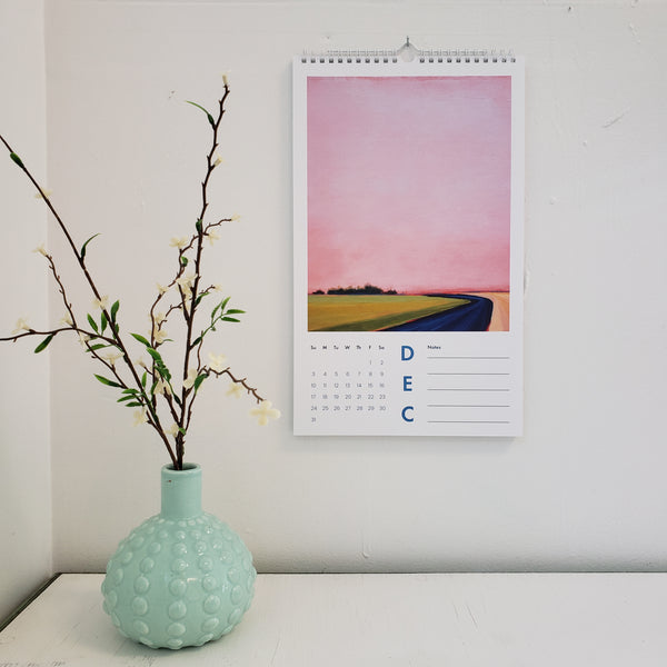 Wall Calendar with landscape art
