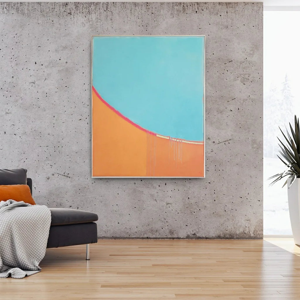 contemporary painting in contemporary home