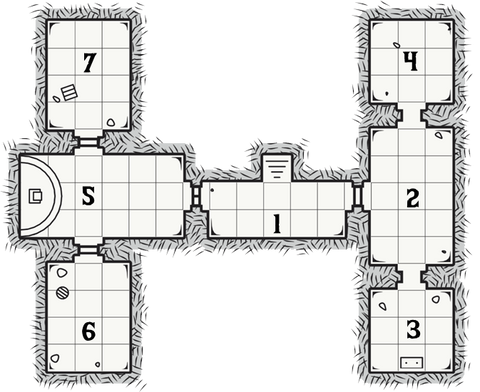 The Tomb of Rai Dungeon Map