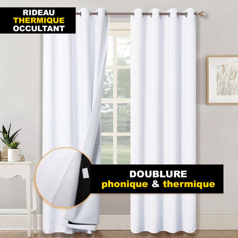 Tissu décoratif - obscurcissant isolant thermique et phonique