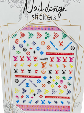 Nail Sticker - Designer Logo LV S