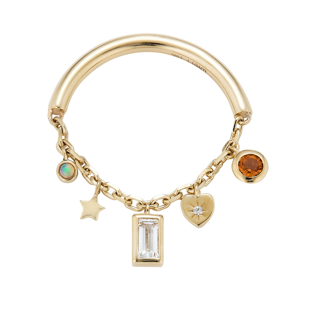 Half Chain Charm Ring – Lovett Jewels