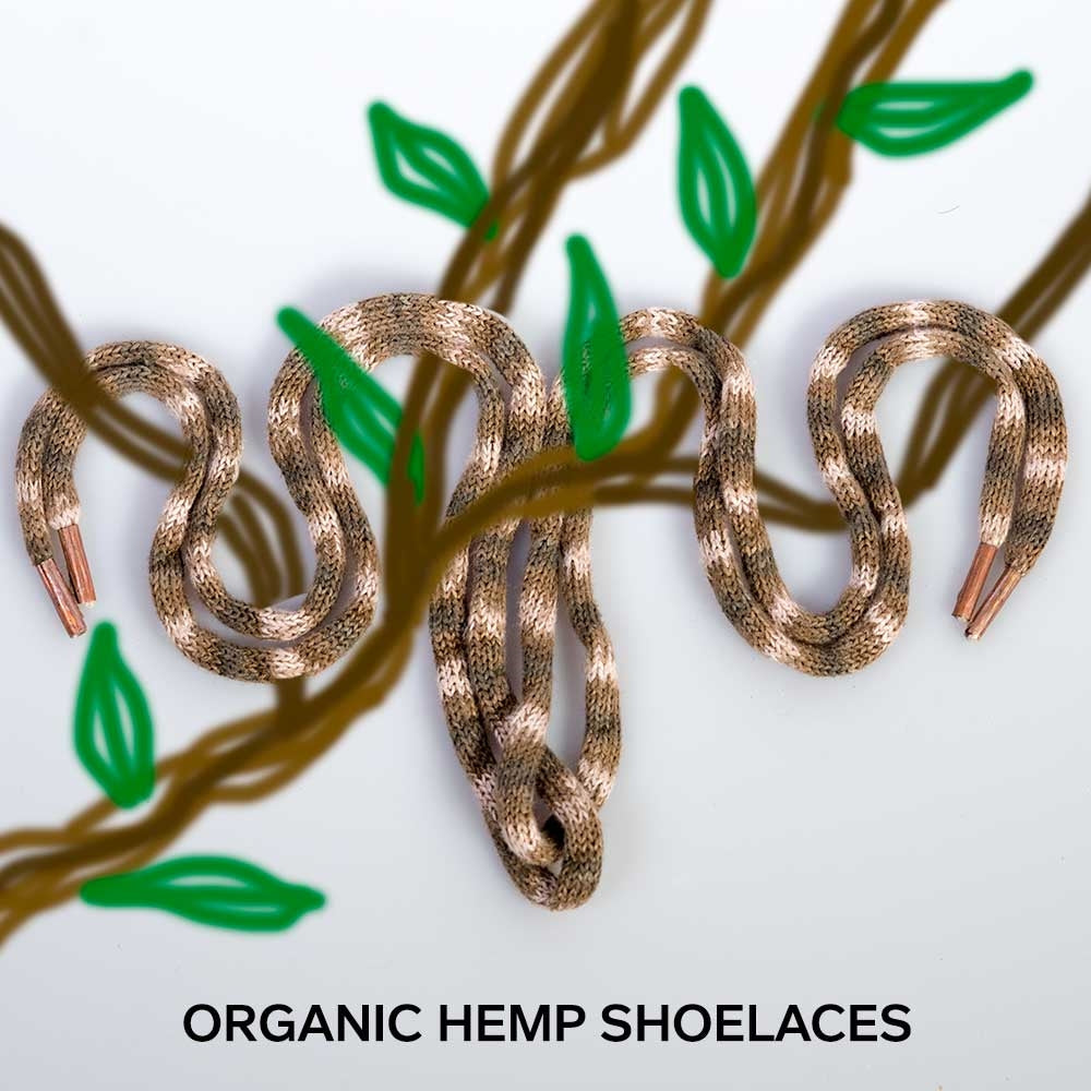 Organic Hemp Shoelaces by Rawganique.co 