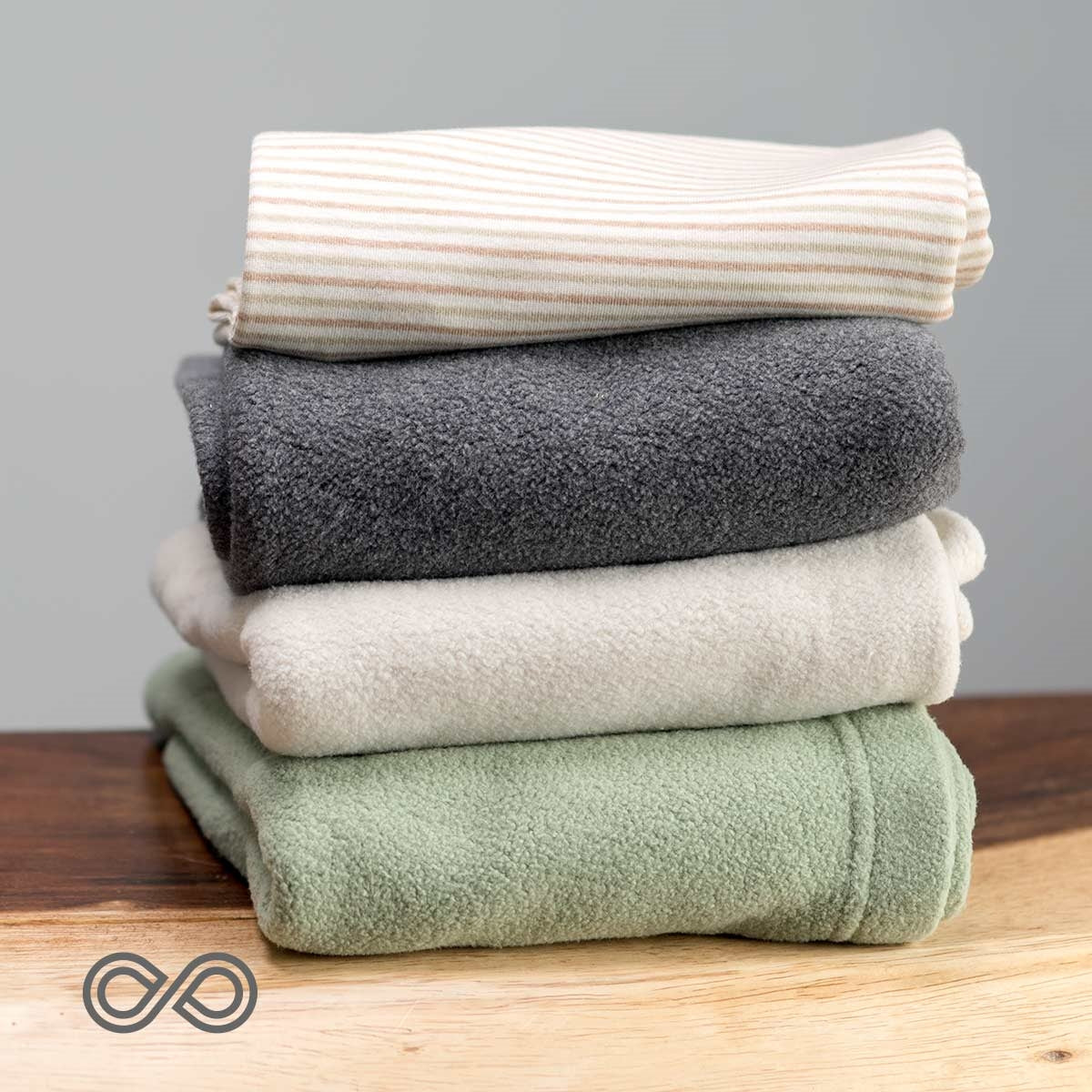 Eco Friendly USA Grown 100 Organic Cotton Fleece Blankets By