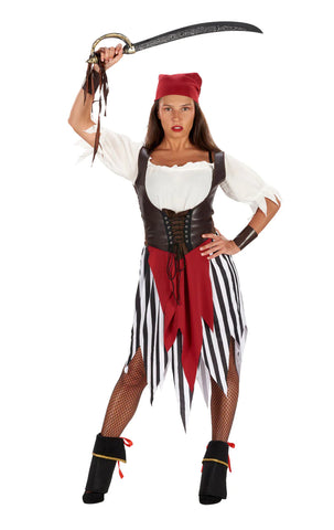 ladies pirate jailbird costume