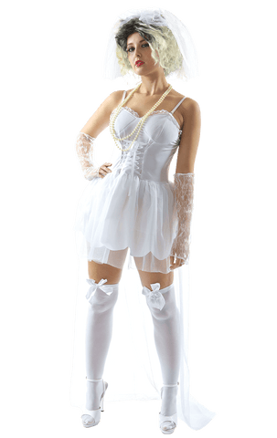 Adults 80s Virgin Bride Costume