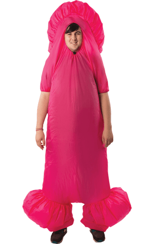 Inflatable pink penis costume