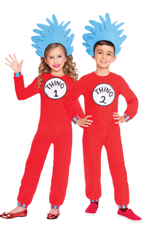 kids thing 1 & 2 costume