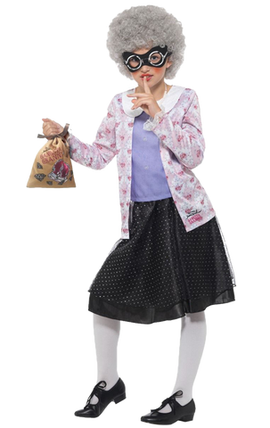 kids gangster granny costume