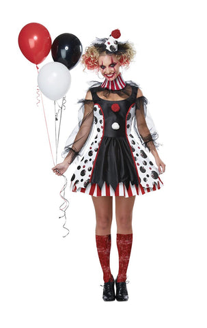 ladies twisted clown costume