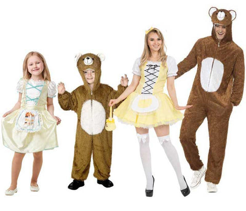 Goldilocks and the three bears costumes