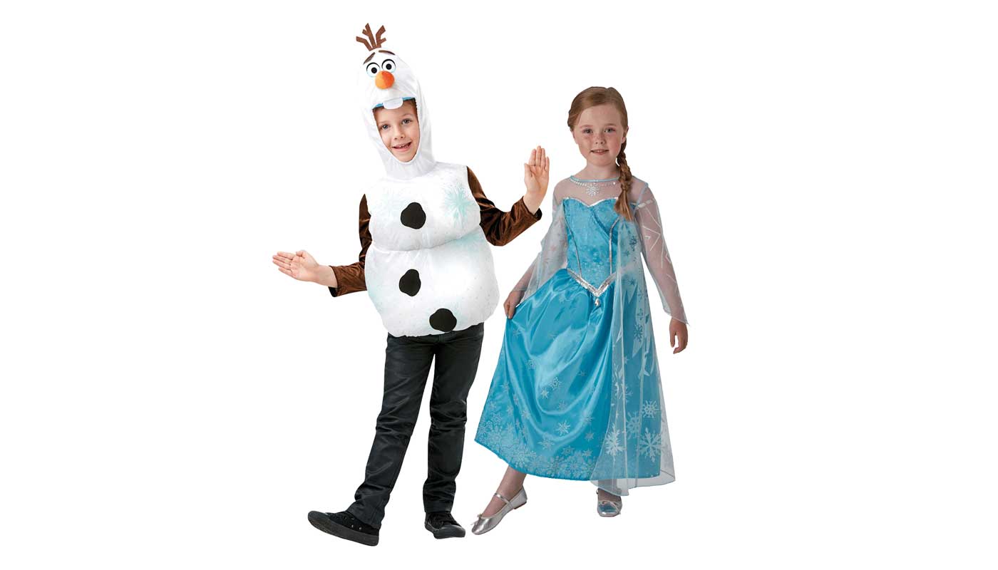 Olaf and Anna Frozen costumes