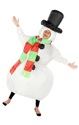 adult inflatable snowman costume