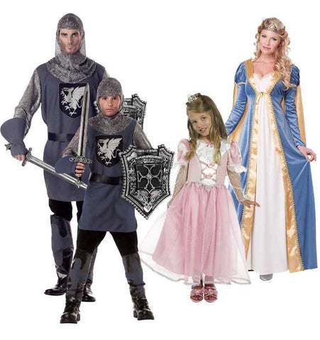 knights and princess costumes