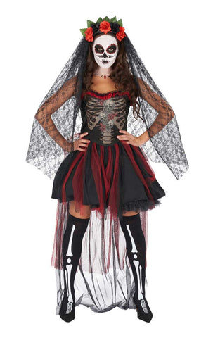 womens day of the dead dress costume