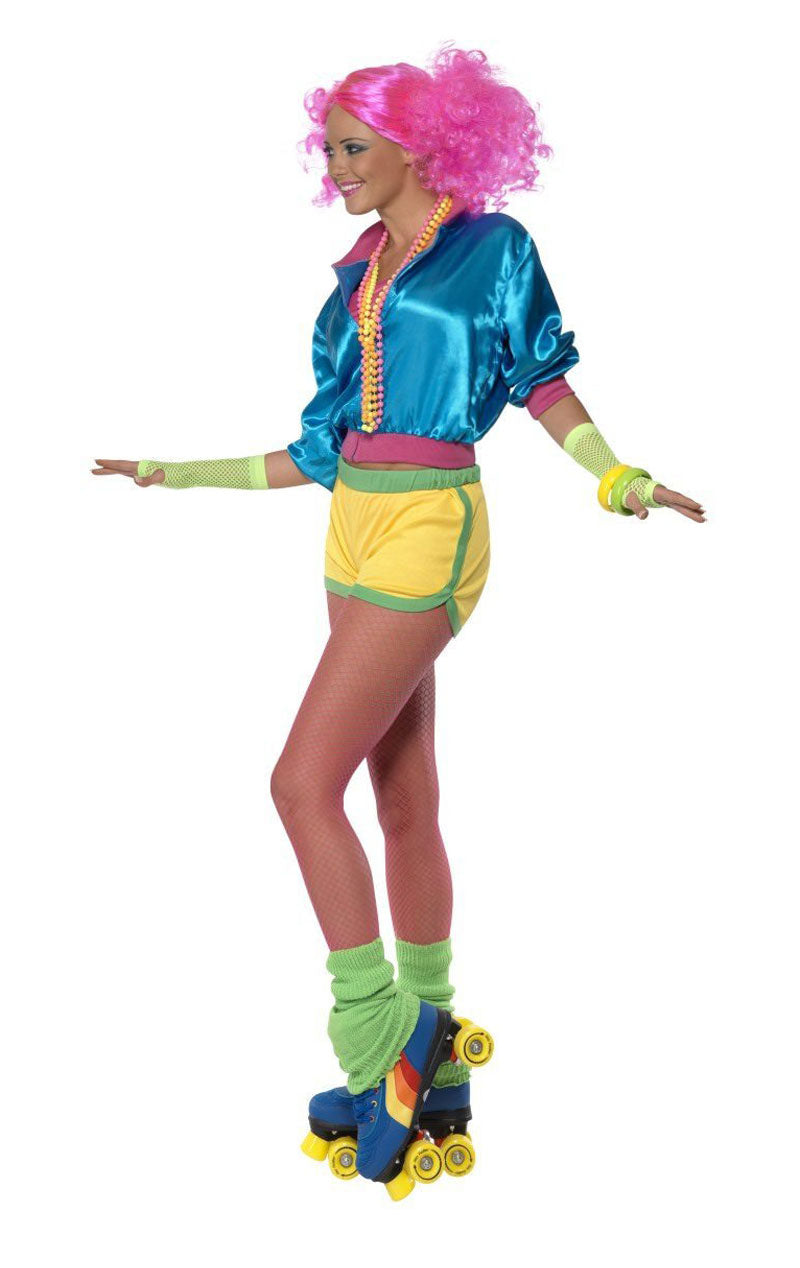 Womens 80s Roller Disco Girl Costume