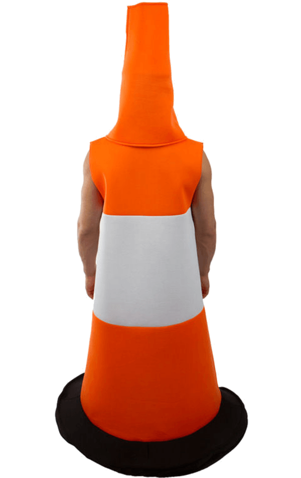 orange traffic cone costume