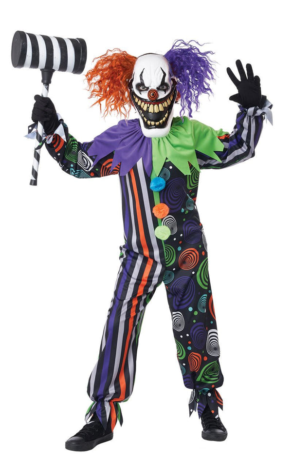 Childrens Funhouse Fiend Clown Costume - fancydress.com