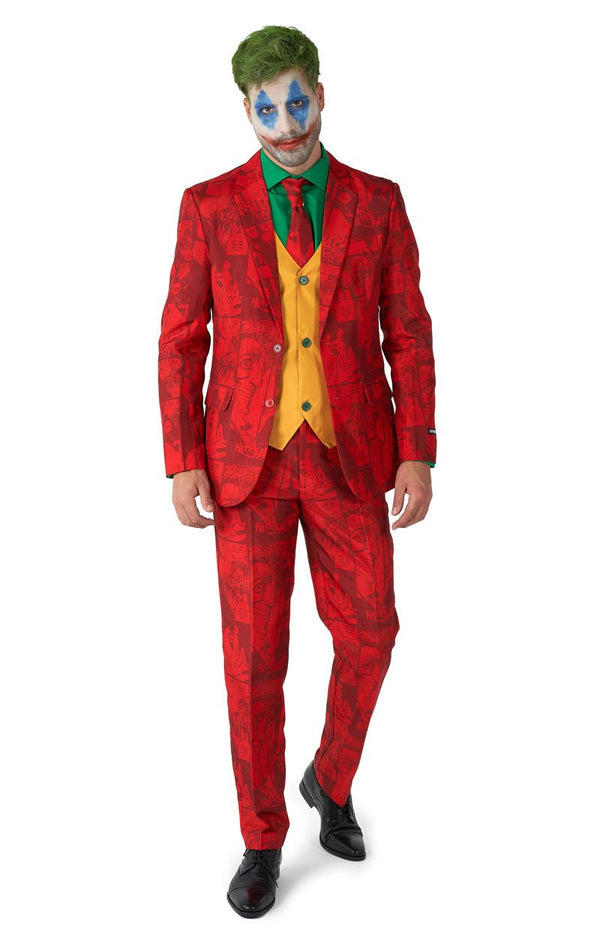 Mens Scarlet Joker Suit - Opposuits