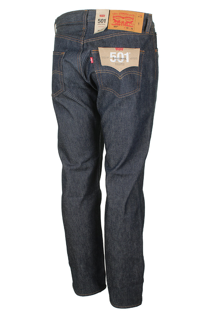 Levi's 501 Straight Fit Button Fly Jeans Shrink to Fit 00501-0000 Indi – AF  Clothing Inc