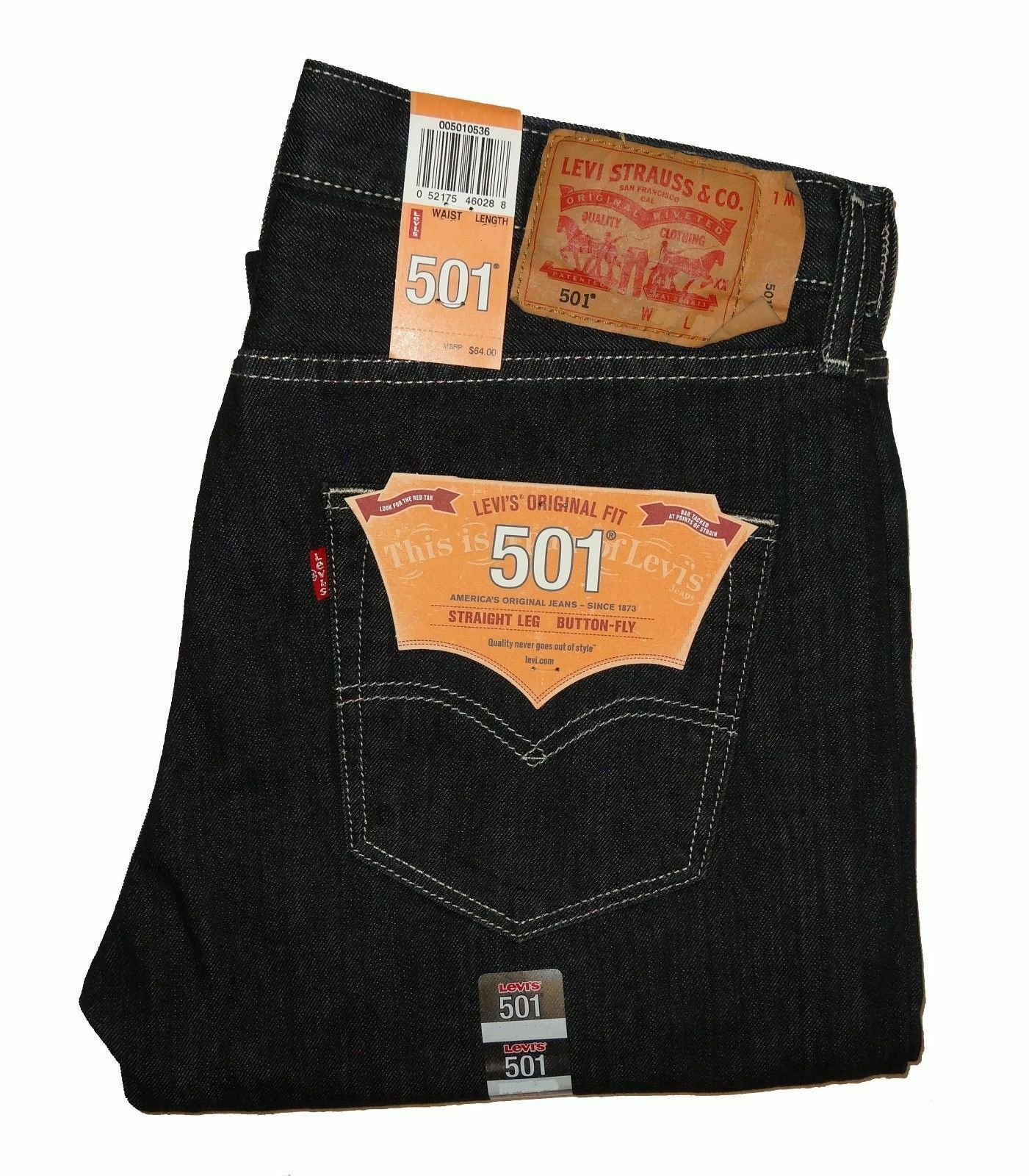 levi's 501 clean rigid