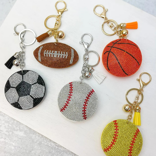 Fun Express - Metal Sport Ball Key Chain Assortment - Apparel Accessories -  Key Chains - Novelty Key Chains - 144 Pieces