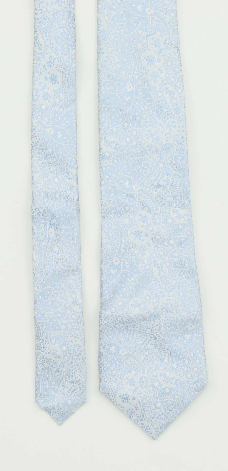 Marks & Spencer Mens Blue Ornate 100percent Silk Classic Fit Tie