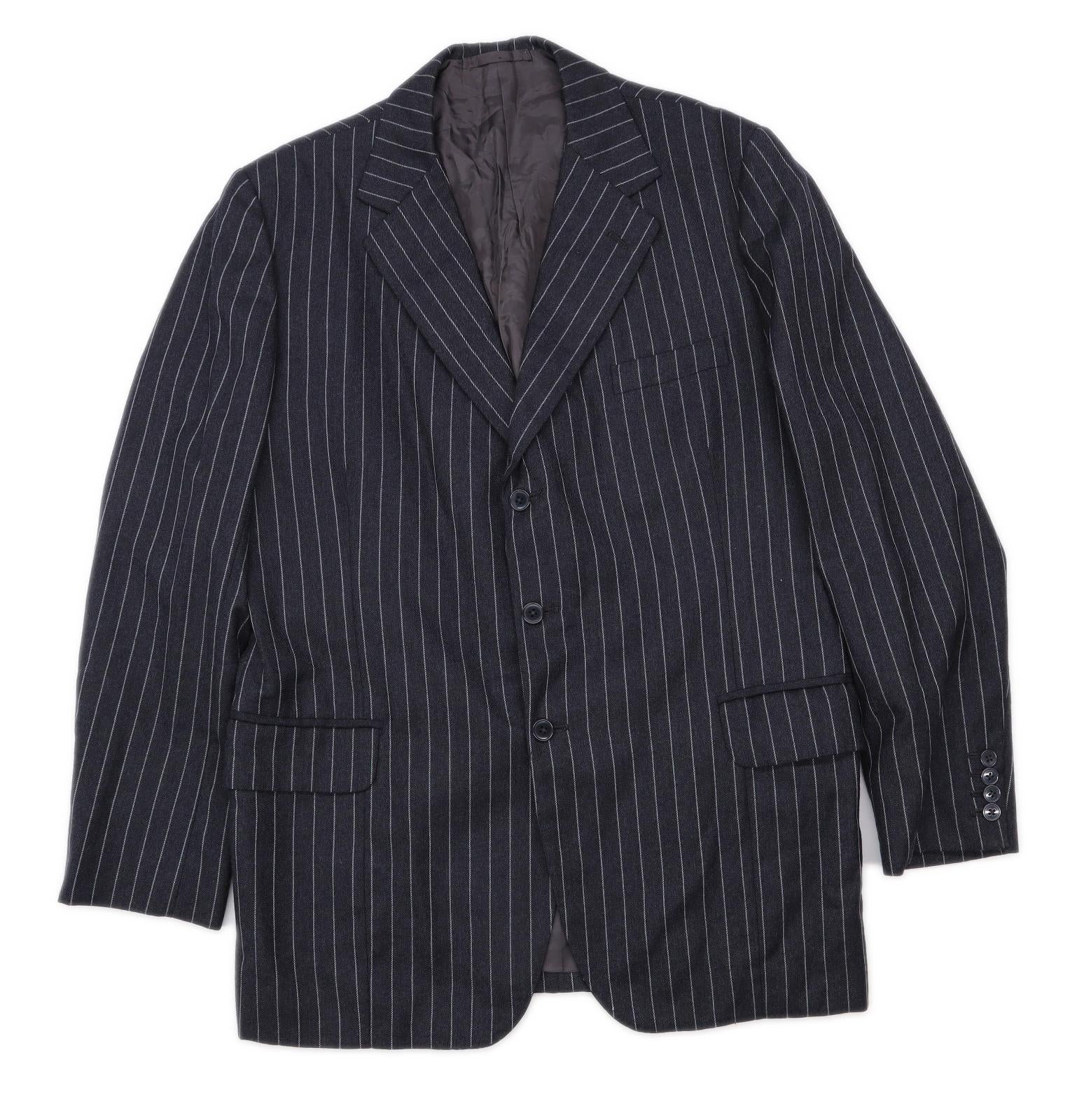 John Dodson & Son Mens Wool Blend Striped Grey Suit Jacket 40 Chest ...
